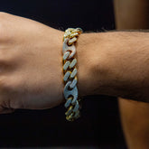 9.00 CT. Diamond Cuban Bracelet in Gold - 13.50mm - White Carat - USA & Canada